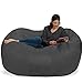 Chill Sack Bean Bag Chair: Huge 6' Memory Foam Furniture Bag and Large Lounger - Big Sofa with Soft Micro Fiber Cover - Charcoal