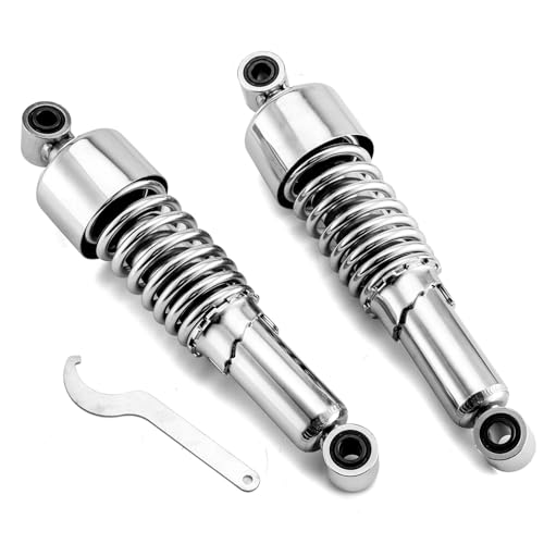 Mofun 11.75" Sportster Rear Shocks Lowering Kit Preload Adjustable Chrome Compatible with 1988-2023 Harley Sportster 883 1200