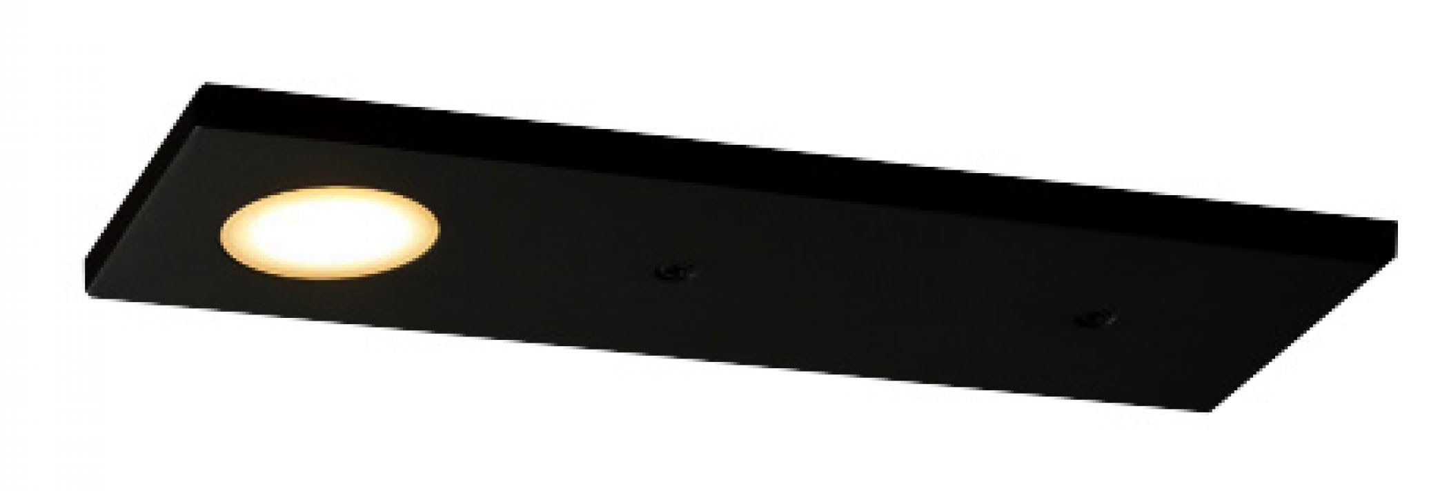 Leyton Lighting Targa-BK-WW Targa LED Cabinet Light, 12v, Rectangle, Black, 3000K