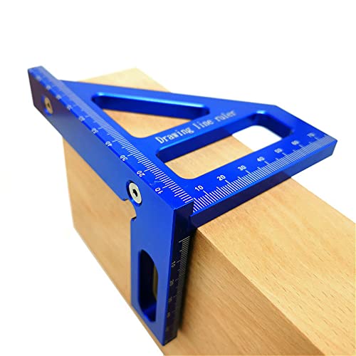 45 / 90 Degree Aluminum Alloy Woodworking Square Protractor Miter Triangle Ruler Layout Measuring Tool For Engineer Carpenter #TOP2