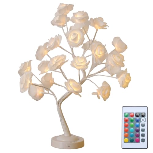16 lampes de bureau fleurs LED couleurs changeantes pour éclairage décoratif de salon moderne