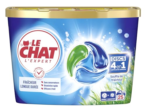 Le chat discs lessive souffle de fraicheur *25 lavages - vue 7