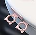 Self-Adhesive Silicone Toilet Seat Lifter Handle，Can Avoid Touching The Toilets, Toilet Accessories Tool for Home Bathroom, Office, Hotel ，2Pcs Toilets Lid Lifter (Pink)