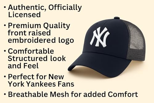 Gorra Trucker Azul y Blanca NY MVP Ajustable miniatura 6