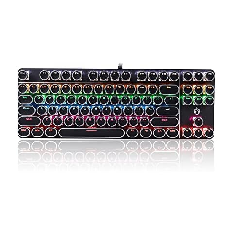 LIKE SHOW Wired Rainbow LED Gaming Keyboard Cover