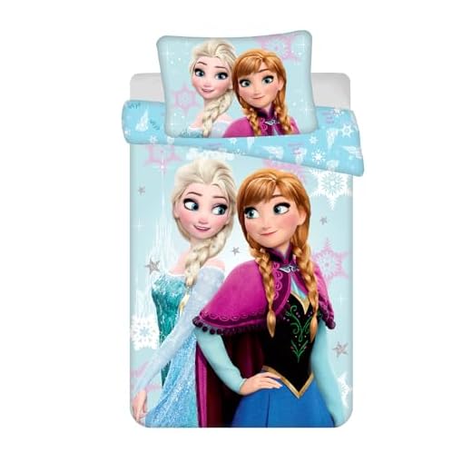 Disney Frozen Kinder Bettwäsche Eiskönigin Anna ELSA Kopfkissen Bettdecke 100 x135 cm