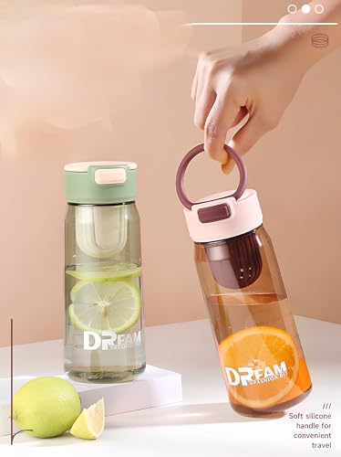 Image of THE VENTI SHOTAY Classic Unbreakable Water Bottle with Sipper BPA Free, Leak-Proof Water Bottle Ideal for Office, Sports, School, Gym (700ML-Brown)