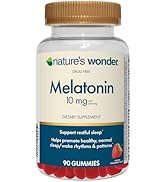 Nature's Wonder Drug-Free Melatonin 10 mg Gummies for Adult Sleep Health, 100% Drug Free Sleep ai...