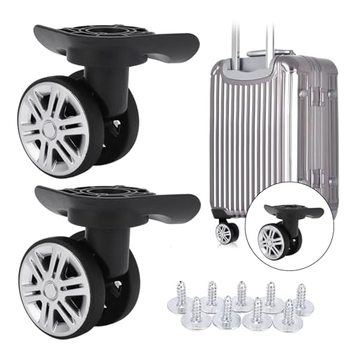 Bigking Ruedas Para Maleta, 1 Par De Ruedas Giratorias Para Equipaje Ruedas Giratorias Para Maleta Repalcement A19 Ruedas Silenciosas De Doble Fila Bigking Ruedas Para Maleta, 1 Par De Ruedas Giratorias Para Equipaje Ruedas Giratorias Para Maleta Repalcement A19 Ruedas Silenciosas De Doble Fila