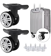 Lenkrollen für Koffer, 1 Paar Lenkrollen für Gepäck Lenkrollen für Koffer Repal...