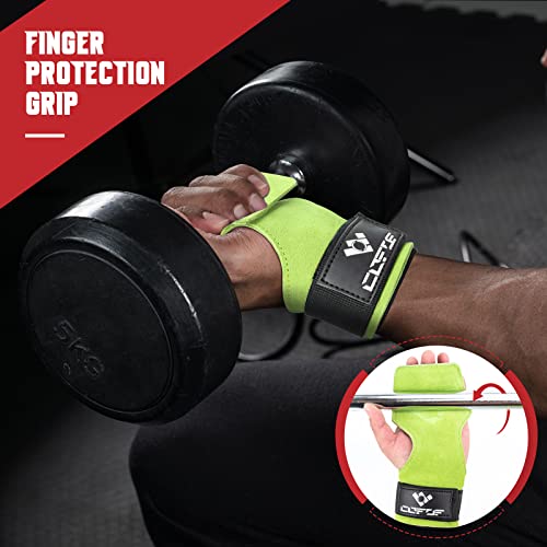 Image of Weight Lifting Wrist Strap, Double-Layer Leather for Deadlift Powerlifting