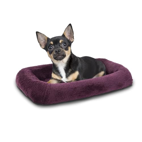 Patas Lague Bolster Dog Bed for Extra Small Dogs 16''x12'', Soft Warm Foam Pet Sofa Bed, Machine...