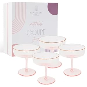 Nineteen Days Pink Coupe Gläser 4er Set