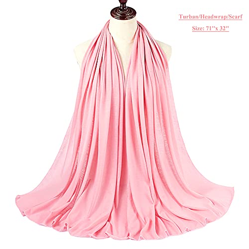 image for Harewom Turban Head Wraps for Black Women Stretch Turban Jersey Long H