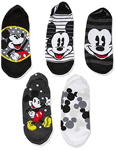 Image of Disney Women's Mickey Mouse 5 Pack No Show Socks