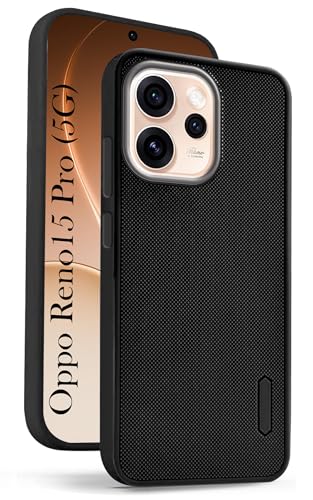 Image of Jkobi Rubberised Back Cover Case for Oppo Reno15 Pro 5G | Oppo Reno 15 Pro 5G (Textured Grip Design | Micro-Fiber Cloth Inside | Slim and Light Weight | Soft Touch and Feel)