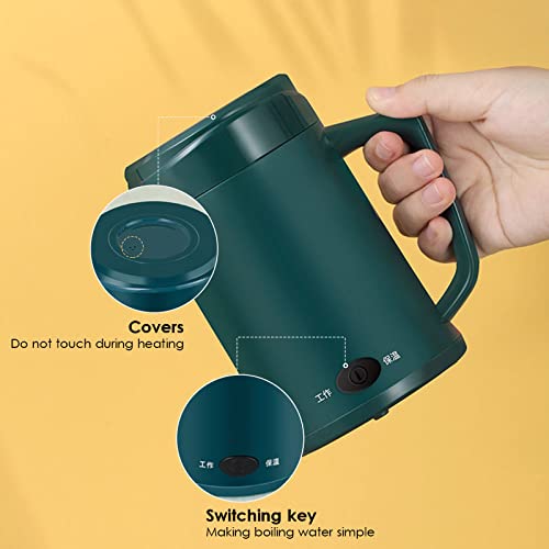 Bouilloire électrique portable acier inoxydable vert avec arrêt automatique eau chaude - 6