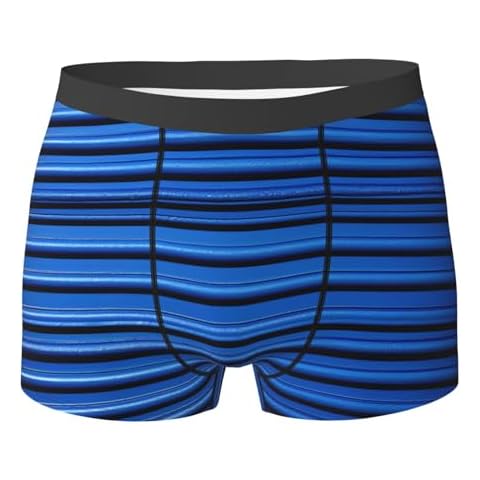 VBNTY Boxers Homme - Bleu Ondulé Cover