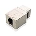 Cable Matters [UL Listed] 5-Pack 10Gbps Shielded Cat 6A Keystone Coupler (Shielded Cat6 Keystone Jack Coupler / RJ45 Ethernet Female to Female Keystone Jack) for Patch Panel, Wall Plate