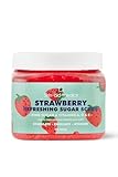 Skin-Aid-Medics Strawberry Refreshing Sugar Scrub with Vitamins A, C, E, 21 oz