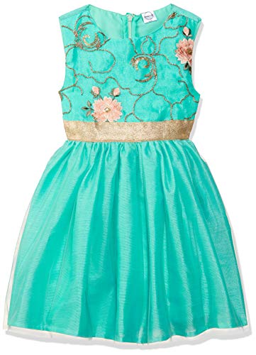 Image of Gubbarey Girl's Synthetic Empire Waist Knee-Length Dress