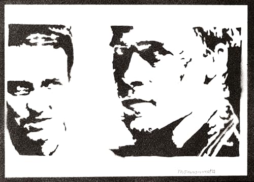 moreno-mata Fight Club de la Lucha Autentico Graffiti Hecho a Mano Handmade Poster Peliculas Laminas Decorativas Pared Cuadros Decoracion Salon Modernos Regalos Originales para Hombre y Mujer