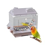 Vogelkäfig | Leicht & Atmungsaktiv Ausbruchssicher,Kleintiertransporter Und Nymphensittichkäfig | Für Zuhause Reisen Camping Kurztrips Und Flugzeugtransport