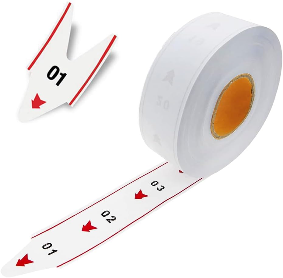 CYSSJF 2-Digit Queue Tickets (00-99, 1 Roll) | 2000 Queue Numbers per Roll | Take-A-Number Tickets for Ticket Dispenser, Turn-O-Matic Ticket Roll for Deli Counter,Clinic,Waiting Area | 11.3x11.3x4cm