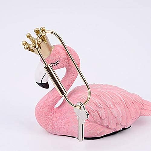 Yunmoxiao 2 Pieces Durable Brass Screw Lock Clip Key Chain Ring Simple Style Car Keychain Brass Key Holder for Men Women - Image 4