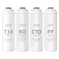 One Set of Filter for T1-100 Reverse Osmosis System Water Filter Replacement Cartridge