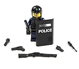 Custom Polizei Minifigur POLICE Schild aus LEGO© und Custom Teile und Zubehör