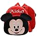 Hilloly Minnie Sac à Dos Enfants,Cartable à Motif de Dessin Animé Minnie,Petit Sac à Dos en Peluche Bébé,Beaucoup de Rangement Cartable Maternelle Fille Minnie pour Bébé Fille Garçon 3-5 Ans (Mickey)