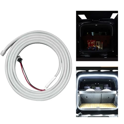 Tira LED para maletero de coche flexible que soluciona la oscuridad trasera del auto 7