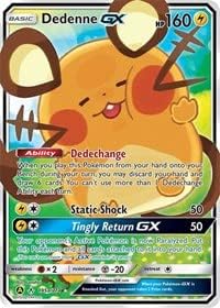 Pokemon - Dedenne GX Full Art - 195a/214 - Vínculos ininterrumpidos - Arte alternativo - Kit de herramientas de entrenamiento
