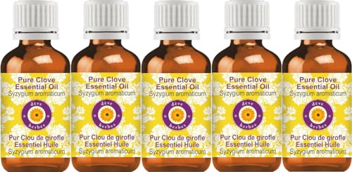 Huile essentielle de Clou de girofle pure Syzygium aromaticum distillée vapeur 5x100ml
