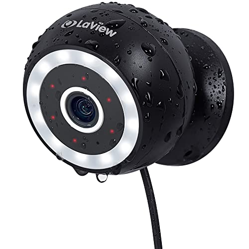 LaView 4MP Security Cameras Outdoor Indoor,2K Wired Cameras for Home Security with Starlight Color Night Vision,IP65 Spotlight Security Camera 2.4G,2-Way Audio,AI Human Detection,Compatible with Alexa