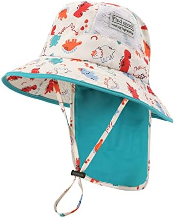 Baby/Toddler Boy Sun Hat Girl Summer Bucket Hats UPF 50+ Sun Protection for Kids Outdoor Beach Play(6-18M)