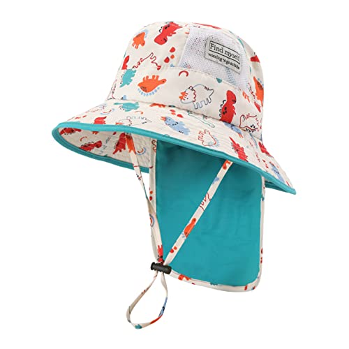 Baby/Toddler Boy Sun Hat Girl Summer Bucket Hats Upf 50+ Sun Protection For Kids Outdoor Beach Play(6-18M) #TOP24