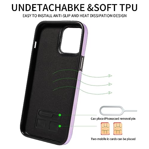 Coque en cuir premium iPhone 13 Pro Max protection arrière antichoc haut de gamme - 7