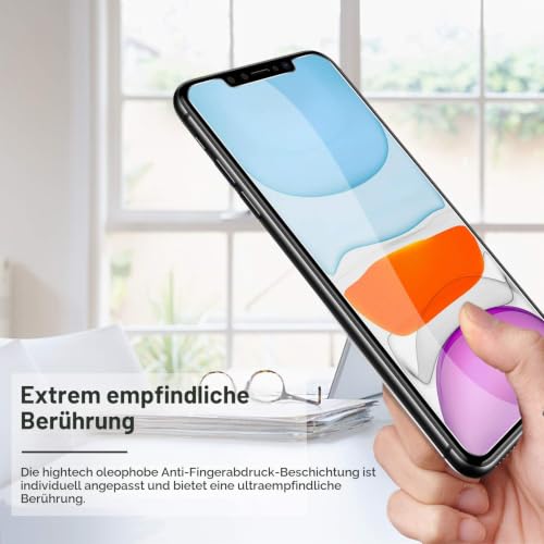 OMOTON 4 Stück Schutzfolie für iPhone 11/iPhone XR/iPhone 12/iPhone 12 Pro – Ansicht 5