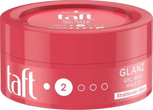Schwarzkopf taft Gel Wax 75ml Strahlender Glanz Halt Stufe 2 Glanz Stufe 5