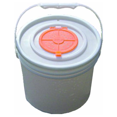 Challenge 50321 Bait Bucket with Lid, 3.5-Gallon, White Cover