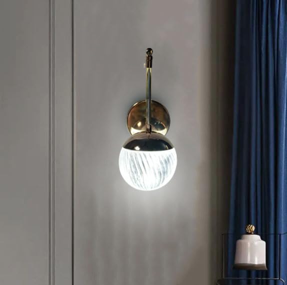 Image of Golden Luxury Modern Creative Three Color Led Wall Lamp for Living Room Bedroom Etc Home Decoration. (Pack of 1)