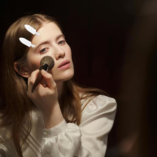 Pinzas para cabello sin marca 60 piezas blancas miniatura 5
