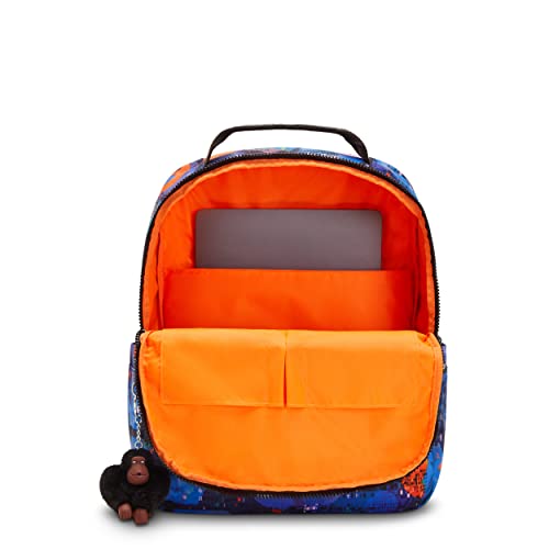 Kipling Women's Shelden 15" Laptop, Adjustable Straps, Front Zip Pocket, Nylon Backpack, Galaxy Illusion, 12''L X 15.5''H X 5''D #TOP2