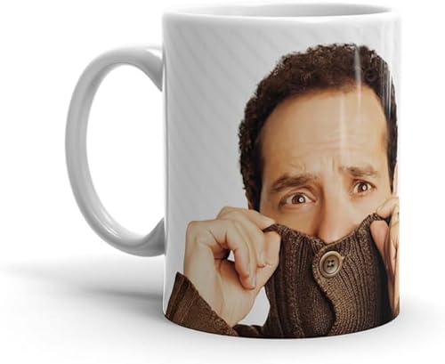 Taza de café de cerámica blanca Monje Cumpleaños Boda Tony Cup Party Shalhoub Tea Holidays 15 11 Oz Home Safe Microondas Lavavajillas