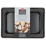 Tala Performance Lot de 2 Plats à Rôtir Empilables en Acier Carbone avec Revêtement Antiadhésif Eclipse pour Four 34,5 x 24,3 x 6,1 cm et 29,4 x 19,1 x 4 cm