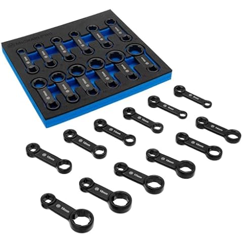 MichaelPro 12-Piece Box End Torque Adapter Extension Set, Non-Slip Biting Grip, 3/8 Torque Adapter Metric, 2-Inch Extensions for Torquing in Hard to Reach Places, Torque Wrench Extension Adapter Cover