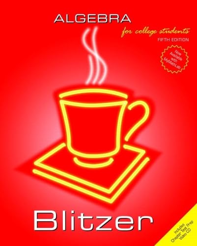 Algebra For College Students