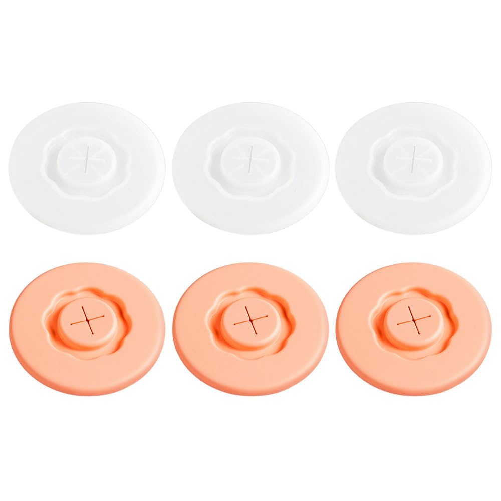 Can Lids, 6Pcs Silicone Cup Covers with Straw Hole, Airtight Seal Lids for Most Drinking Cups & Glasses
